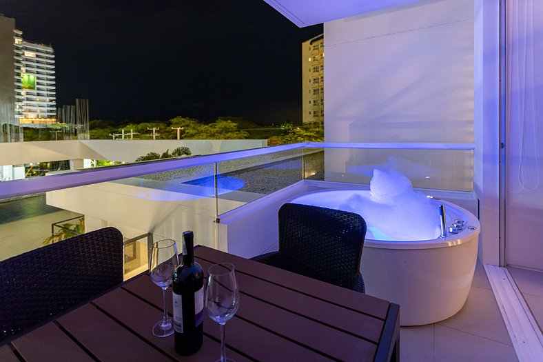 Aparta Suite en Santa Marta con jacuzzi