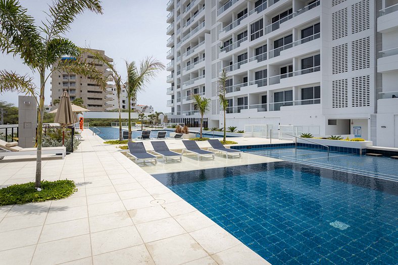 Apartamento de lujo en Santa Marta con dos camas