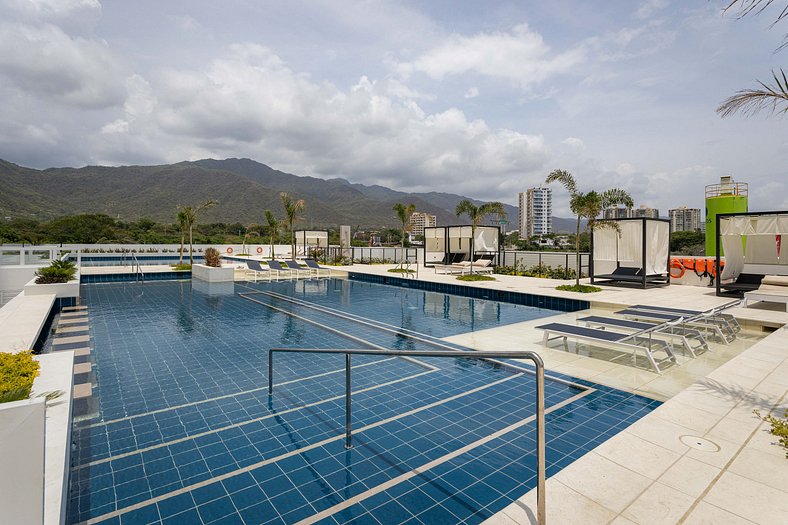 Apartasuite en Santa Marta con jacuzzi